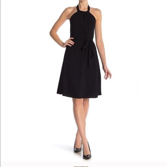 Theory Nayline Elevate Crepe Halter Dress - Picture 6 of 7